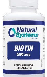 BIOTIN (5000 mcg – 60 Tabletas)