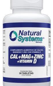 CAL MAG ZINC + VITAMINA D3 (Calcio, Magnesio, Zinc + Vitamina D3 ) (60 Tabletas)